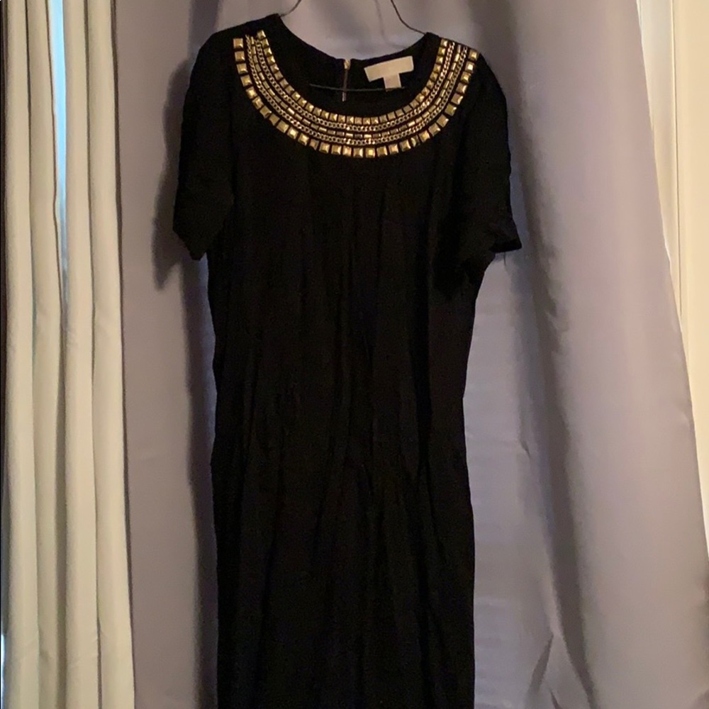 Gold stud dress